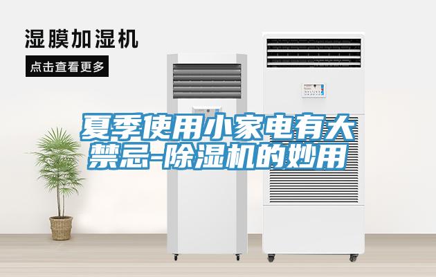 夏季使用小家電有大禁忌-除濕機(jī)的妙用