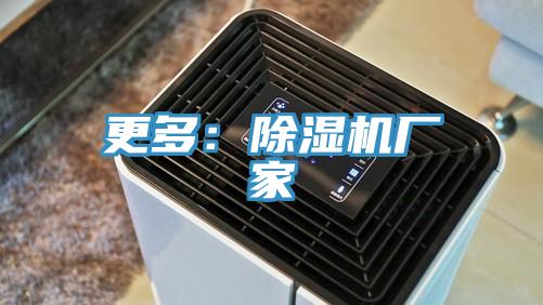 更多：除濕機廠家