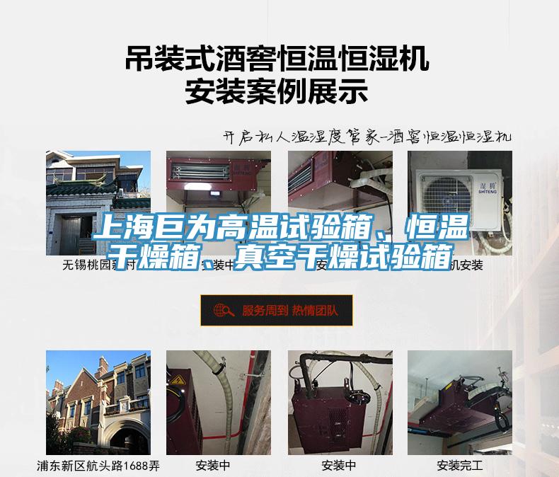 上海巨為高溫試驗(yàn)箱、恒溫干燥箱、真空干燥試驗(yàn)箱