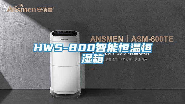 HWS-800智能恒溫恒濕箱