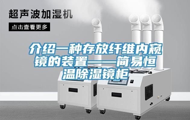 介紹一種存放纖維內(nèi)窺鏡的裝置——簡(jiǎn)易恒溫除濕鏡柜