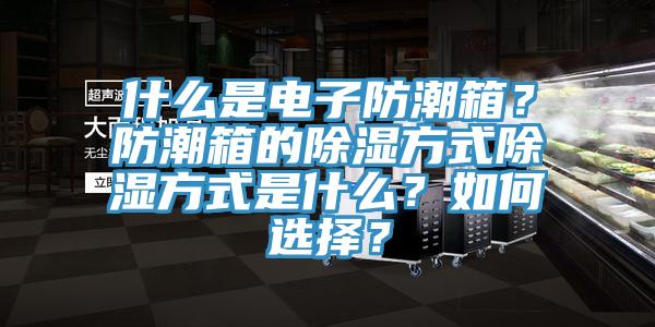 什么是電子防潮箱？防潮箱的除濕方式除濕方式是什么？如何選擇？