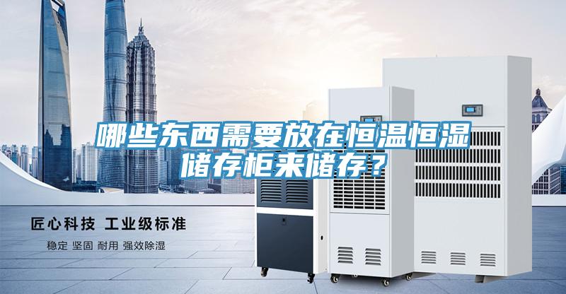 哪些東西需要放在恒溫恒濕儲存柜來儲存？