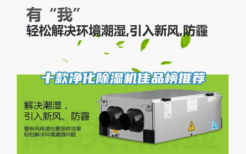 十款凈化除濕機佳品榜推薦