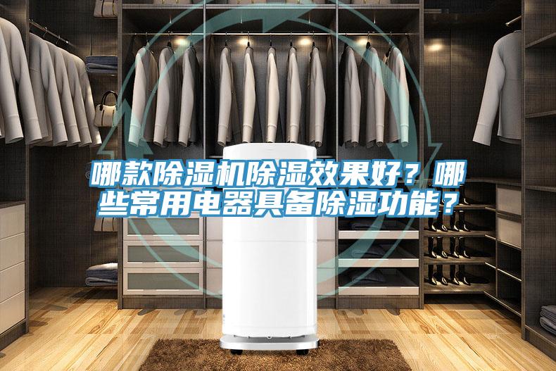 哪款除濕機除濕效果好？哪些常用電器具備除濕功能？