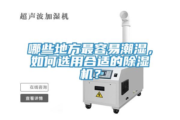 哪些地方最容易潮濕，如何選用合適的除濕機？