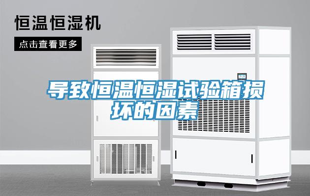 導(dǎo)致恒溫恒濕試驗(yàn)箱損壞的因素