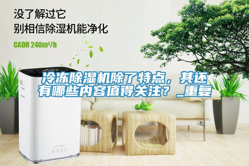 冷凍除濕機除了特點，其還有哪些內容值得關注？_重復