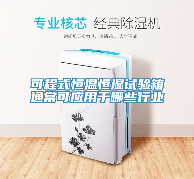 可程式恒溫恒濕試驗(yàn)箱通?？蓱?yīng)用于哪些行業(yè)