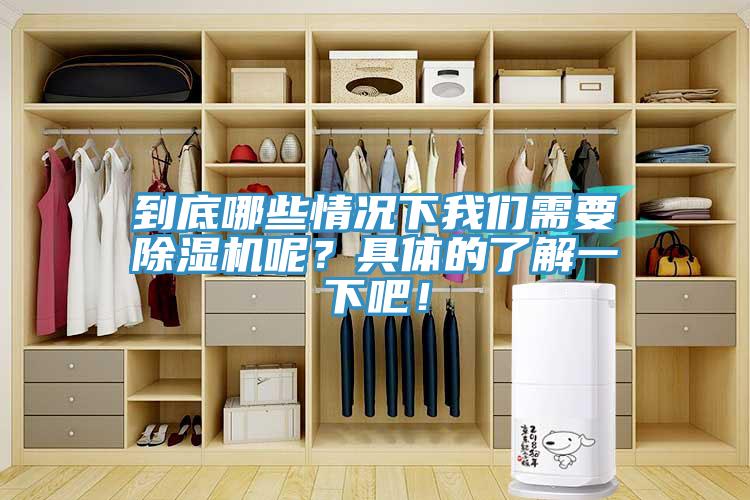 到底哪些情況下我們需要除濕機呢？具體的了解一下吧！