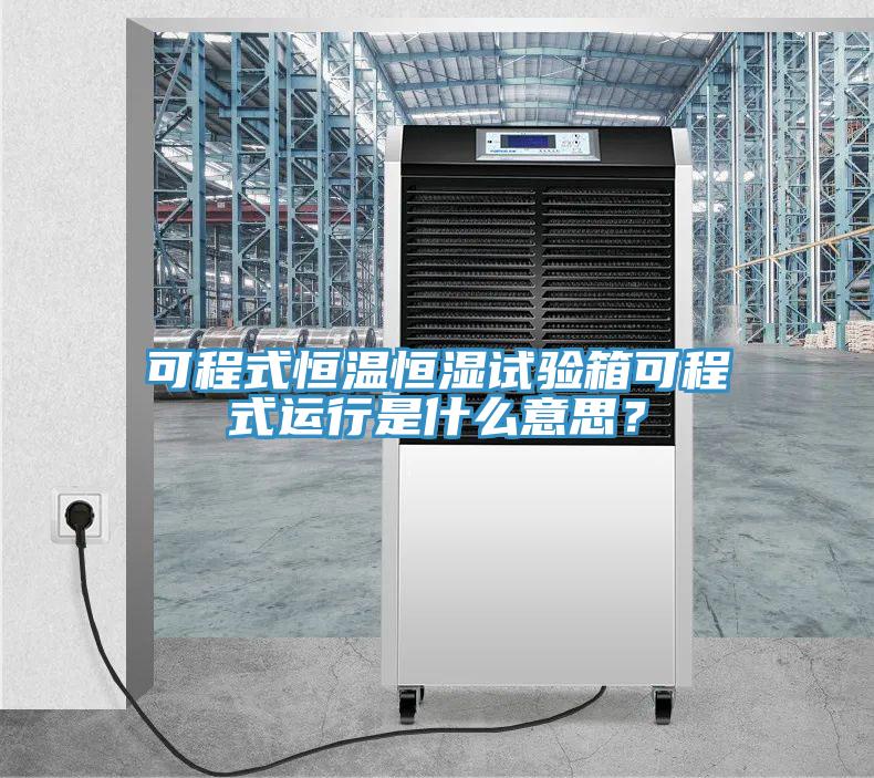 可程式恒溫恒濕試驗(yàn)箱可程式運(yùn)行是什么意思？