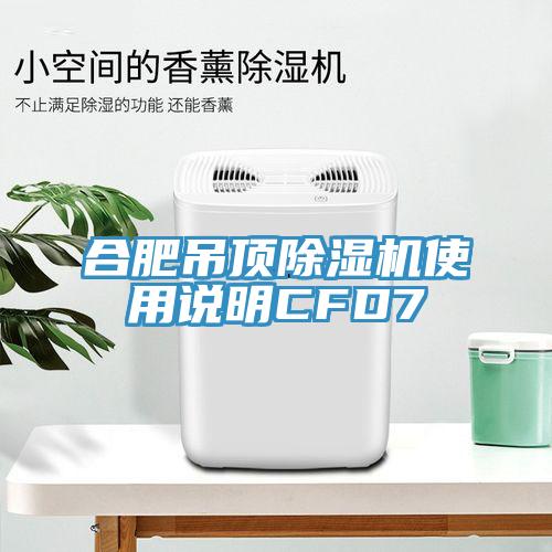 合肥吊頂除濕機(jī)使用說明CFD7