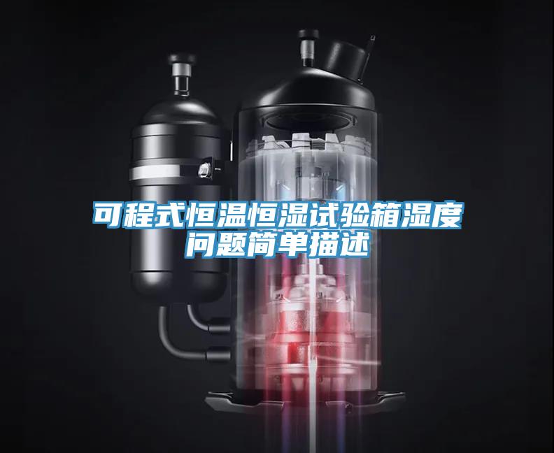 可程式恒溫恒濕試驗(yàn)箱濕度問題簡單描述