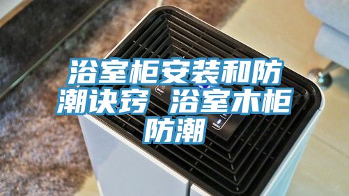 浴室柜安裝和防潮訣竅 浴室木柜防潮