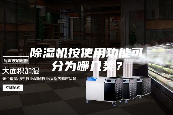 除濕機按使用功能可分為哪幾類？